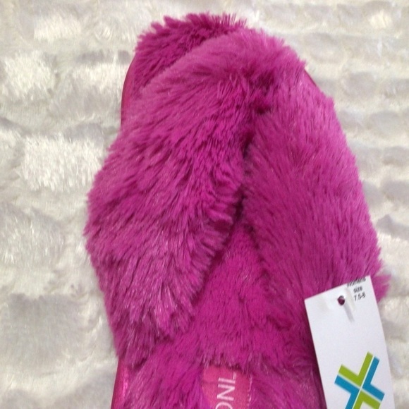 NEW Roxoni Memory Foam Fluffy Thong Slippers M (7.5-8) - Picture 2 of 5